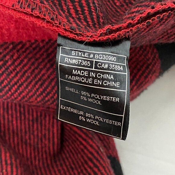 BB Dakota Olive Buffalo Plaid Wool Blend Jacket - Picture 11 of 13